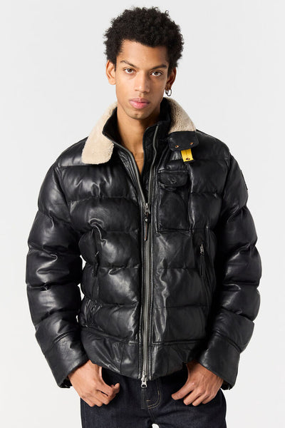 Parajumpers Men's Gian Leather Jacket 2026