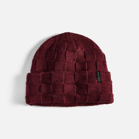 Autumn Wool Checker Knit Beanie 2025
