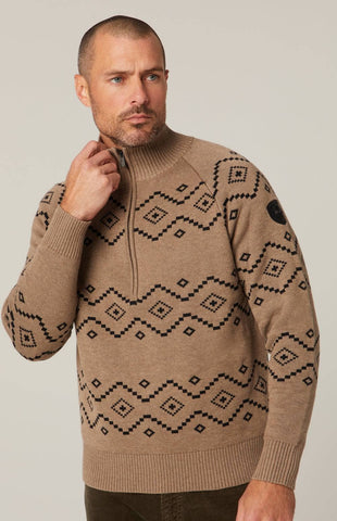 Alp-N-Rock Men's Brody Fairisle 1/2 Zip Sweater 2025