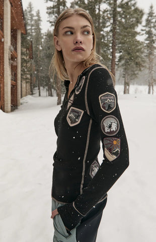 Alp-N-Rock Women's USA Resort Henley Shirt 2026