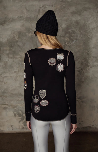 Alp-N-Rock Women's USA Resort Henley Shirt 2026